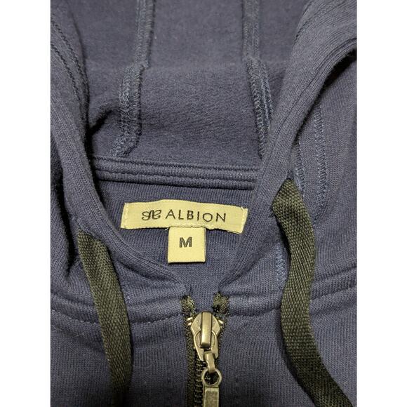 Albion Fit Campus Zip Up Jacket Navy Blue Womens Medium Athleisure Loungewear - Picture 4 of 7